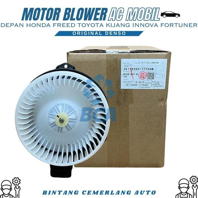 baru motor blower ac mobil depan kijang innova toyota fortuner denso ori