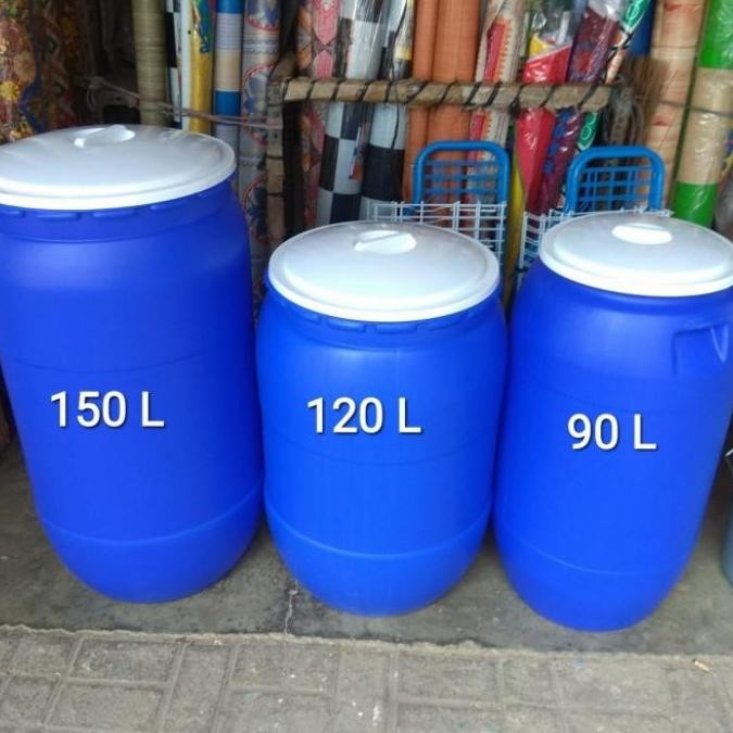 Stok Sj Tong Sampah Besar /Tong Biru Tebal 150 Liter/Tong Air