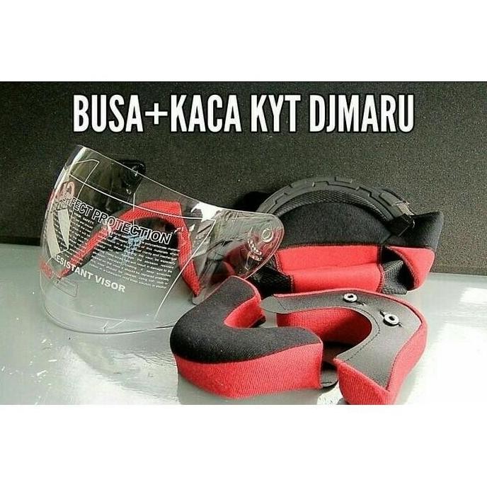 New Busa Helm KYT DJ Maru Fullset + Kaca + Kunci Tali | Busa Helm Ori Nyaman