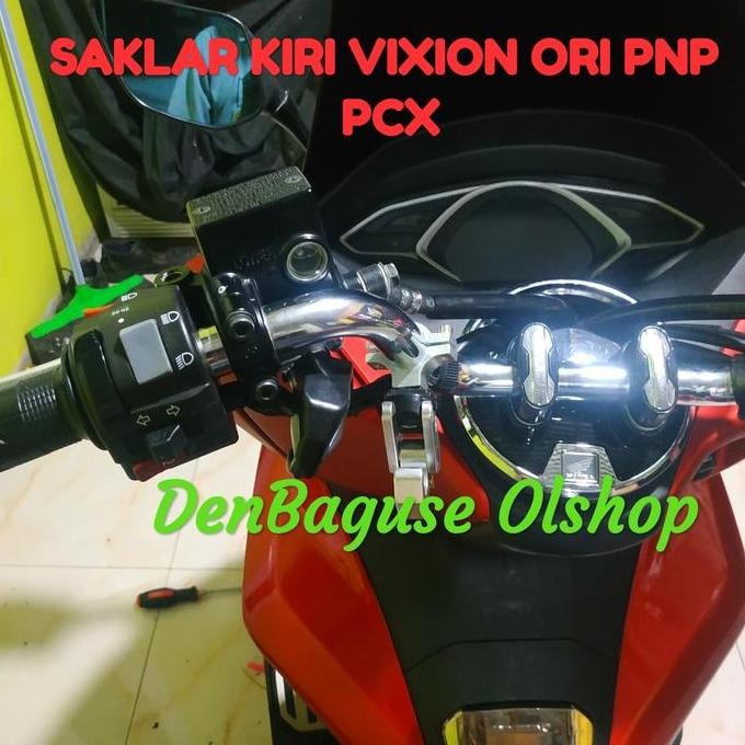 tersedia holder saklar kiri vixion pnp ke pcx - saklar motor original