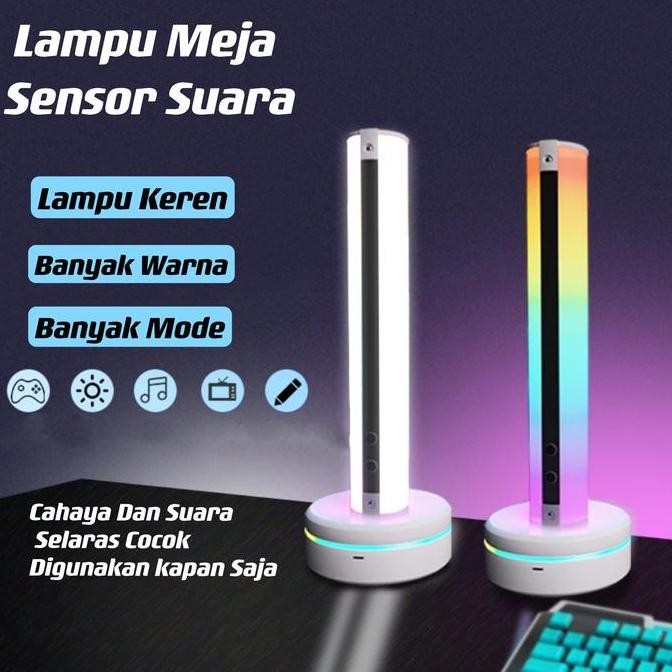 Lampu Led Rgb Bar Strip Spectrum Audio Indicator Music Sound Control Lamp Music Atmosphere Light/Lam