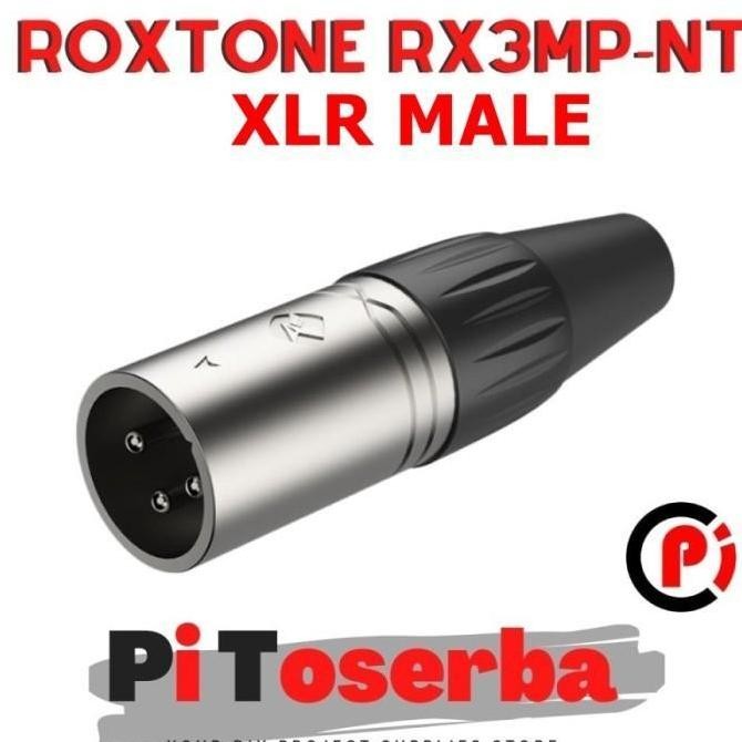 Roxtone Rx3Mp-Nt Jack Canon Xlr Plug Male Soket Jantan