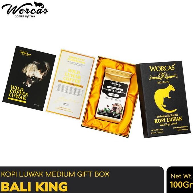 

READY WORCAS KOPI LUWAK LIAR BALI 100GR - GIFT BOX MEDIUM SPECIALTY COFFEE EKSKLUSIF
