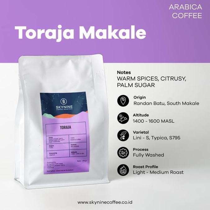 

READY KOPI ARABIKA TORAJA ROASTED BEAN 250GR - BIJI KOPI FRESH COFFEE