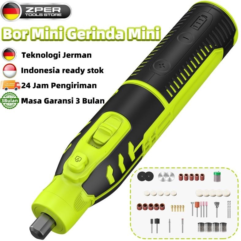 Bor Mini Listrik Set Lengkap Gerinda Mini Listrik Penghalus-Alat Gerinda Mikro Pengukir Pena