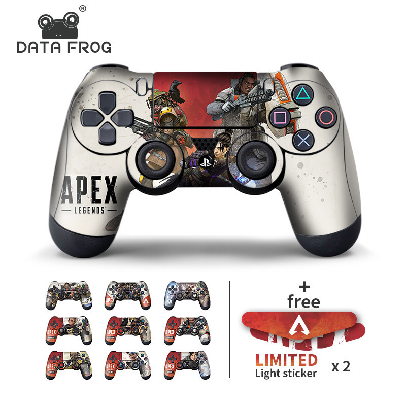 DATA FROG 2Pcs Stickers For Apex Legends Controller Skins For Sony PS4 Game Controller For PS4 Slim