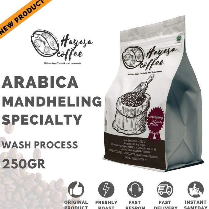 

READY KOPI ARABIKA MANDAILING SPECIALTY 250GR - ROASTED BEAN PREMIUM