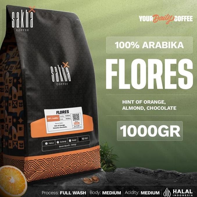 

READY KOPI ARABIKA FLORES ROASTED BEAN 1KG - BIJI & BUBUK ESPRESSO MANUAL BREW
