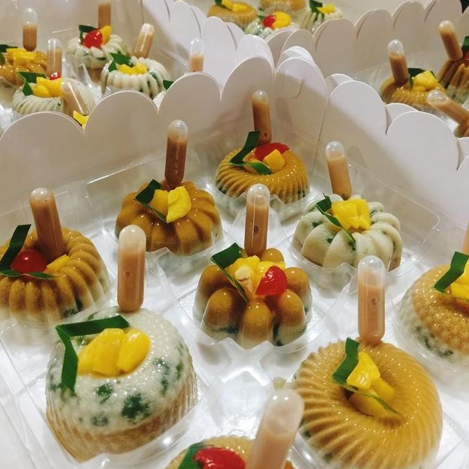 

puding cendol mini cup siap saji manis tradisional jajanan dessert segar berkualitas