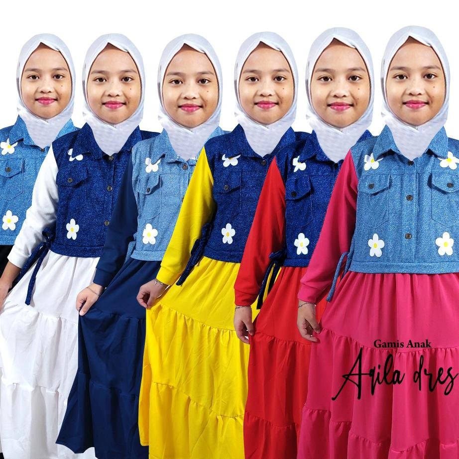 Aqila Dress Gamis Anak 721 GOGOFASHION