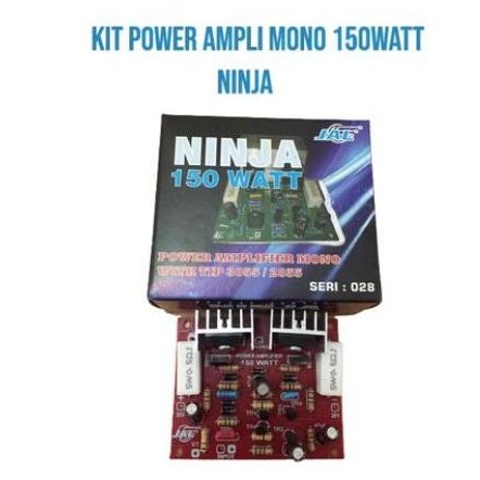 KIT POWER AMPLI MONO NINJA 150WATT PLUS TR FORSALE