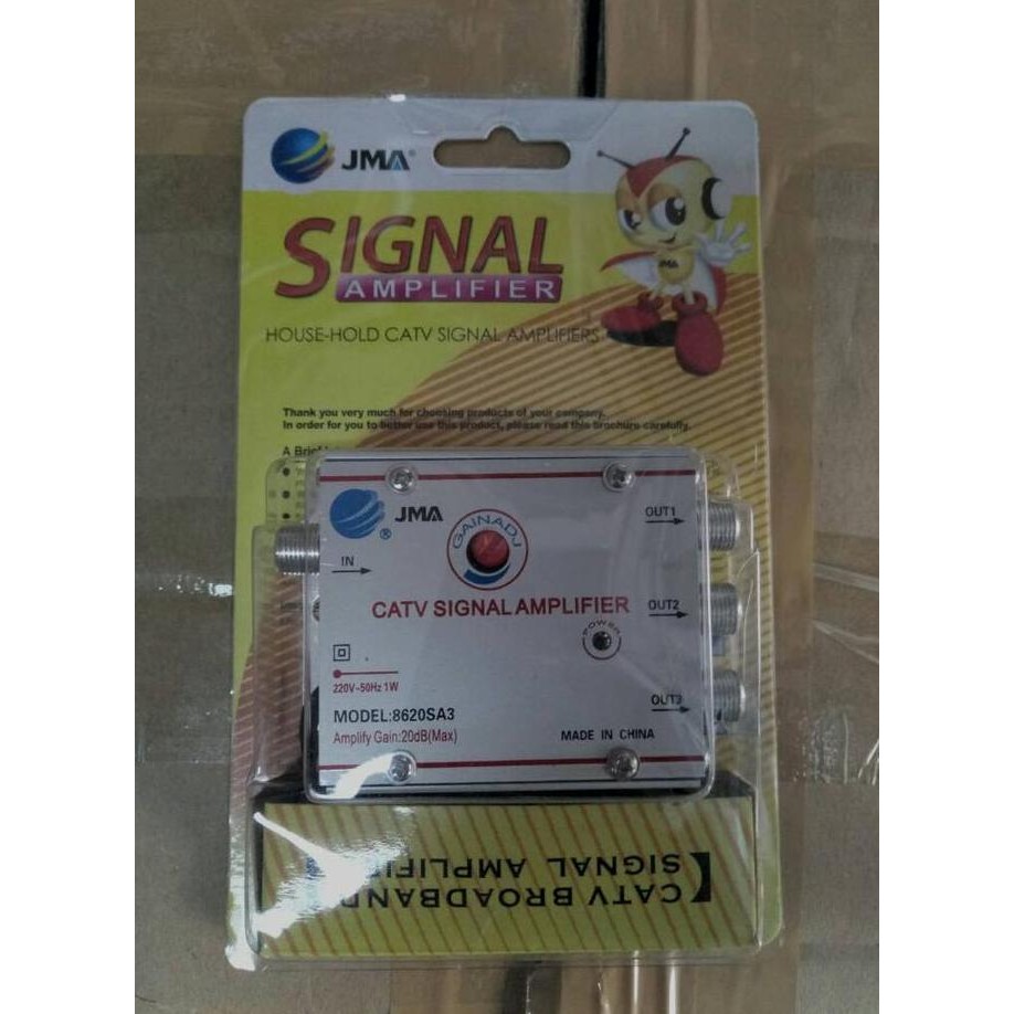 catv signal amplifier booster 3 way 20dbi,CATV signal amplifier PREMIUM