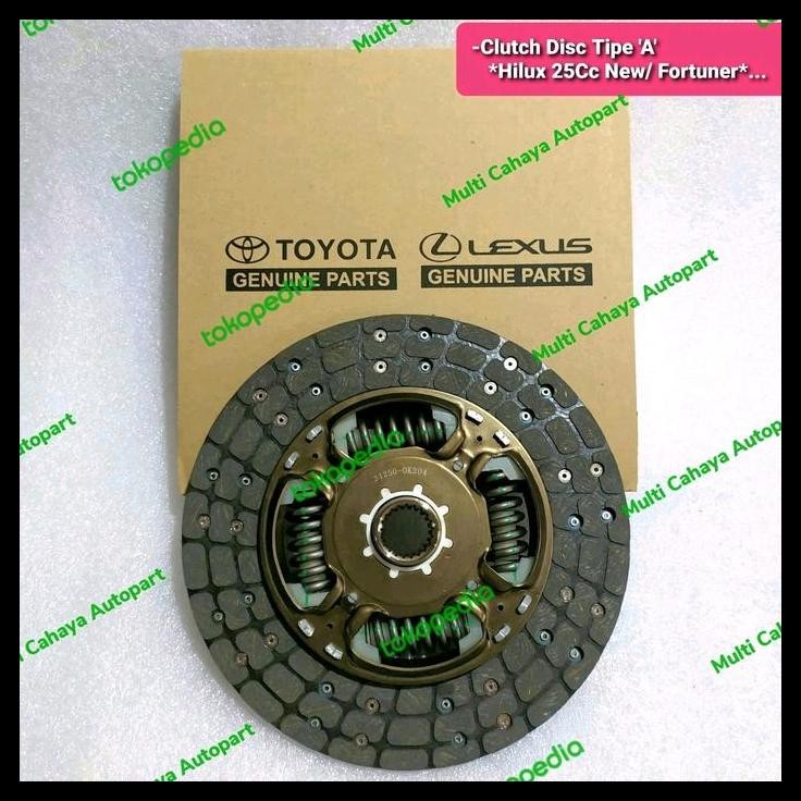 TERBARU KAMPAS KOPLING FORTUNER DIESEL HILUX25 2KD 31250-0K204/5 26CM 