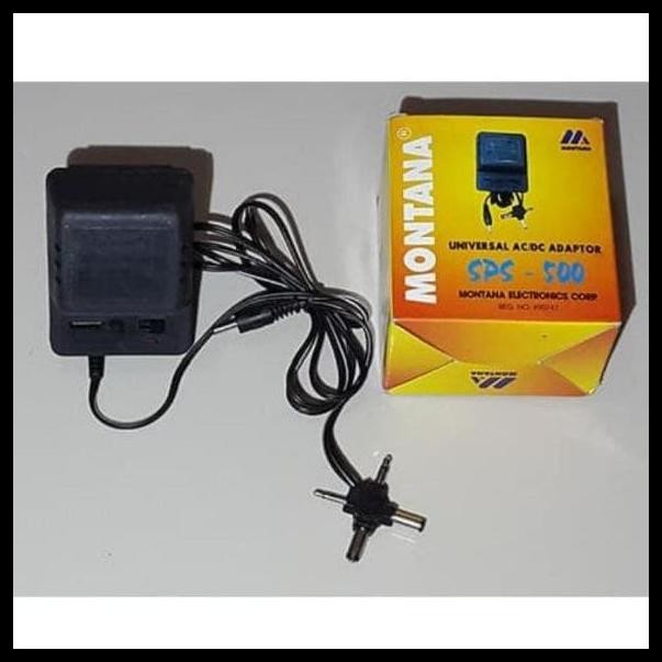 TERBARU ADAPTOR 500MA 3V 4.5V 5V 7.5V 9V 12V MULTI OUTPUT DC POWER SUPPLY