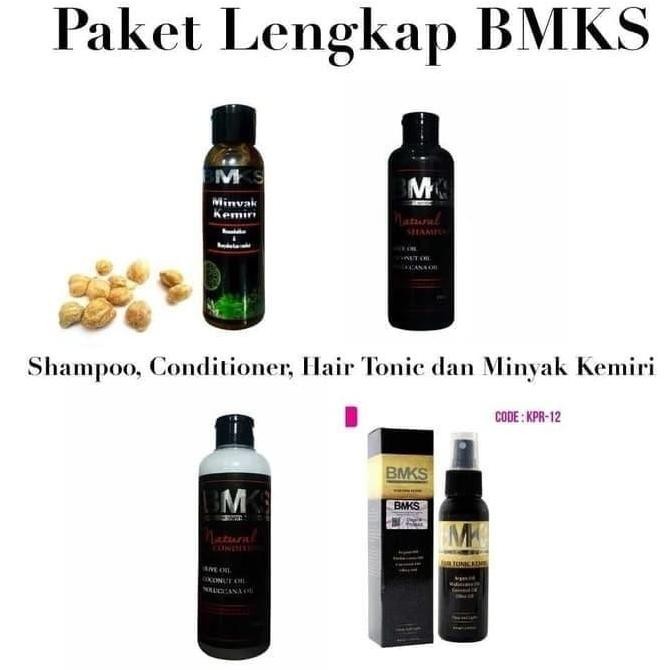 New Stock - Go - Bmks Paket 4In1 Shampo- Conditioner - Minyak Kemiri - Hair Tonic Bpom 4In1