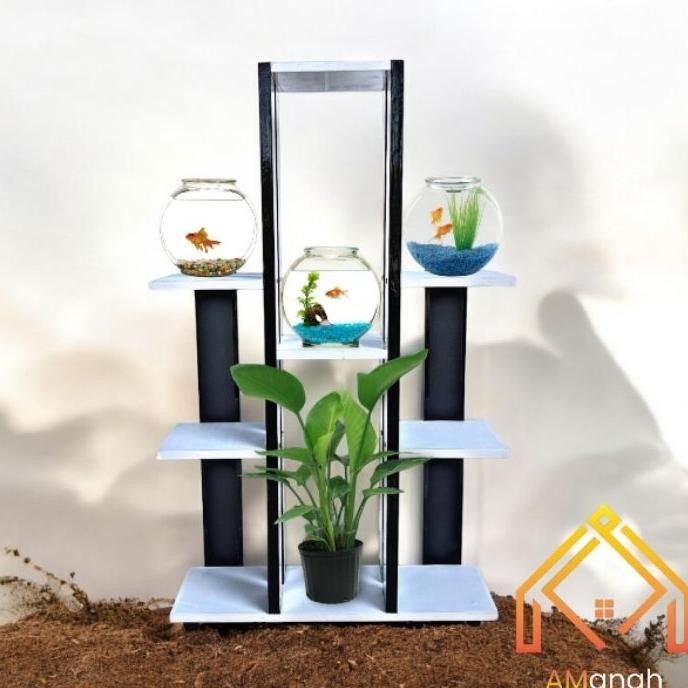 Boom Sale - Rak Lantai Ikan Cupang / Rak Hias Ikan Cupang / Rak Pot Serbaguna