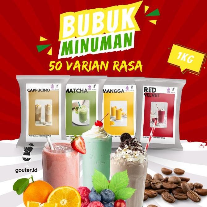 

Original Bubuk Minuman 1 Kg - Serbuk Minuman Aneka Rasa Instan Halal Boba Cafe