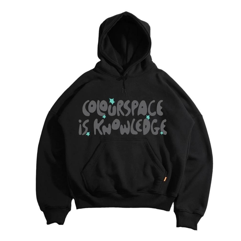 Promo Hoodie Vorden Black Colourspace (Bahan Tebal) Unisex