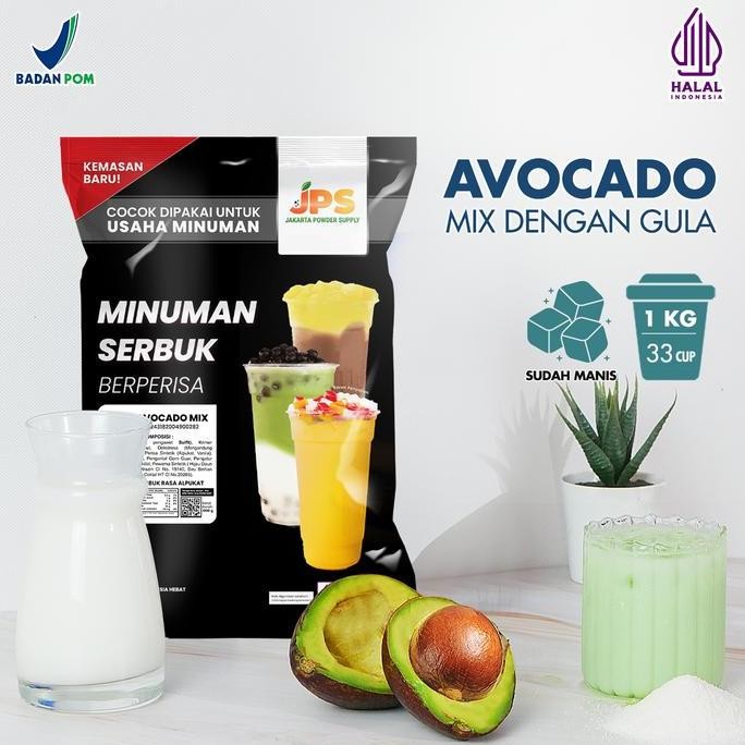 

Original JPS Bubuk Minuman Alpukat Avocado 1kg Serbuk Instan Minuman Rasa Alpukat