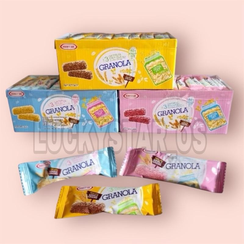 

READY STOCK SWEET ME GRANOLA OATMEAL ORIGINAL / COKLAT / STRAWBERRY ISI 60PCS X 6gr ORI!