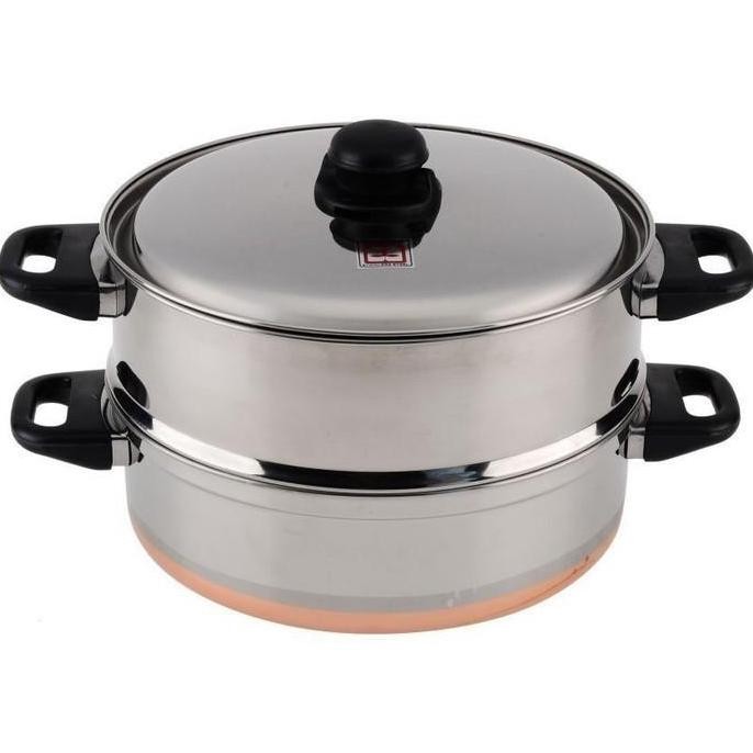 MASPION Steamer Tumpuk Langseng Stainless 28 cm Susun 2 - OROZETA BS