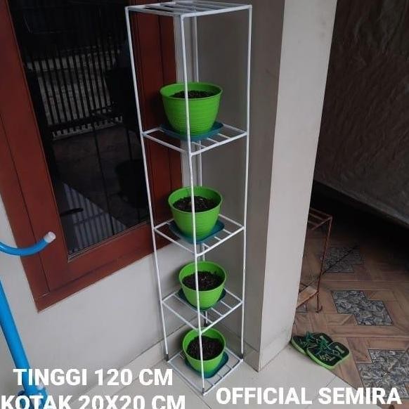 Stok Sj Rak Bunga Ram 5 Tingkat Tinggi 120 Cm/Standing Pot/Rak Bunga Besi/Rak Pot Tanaman Besi Besi