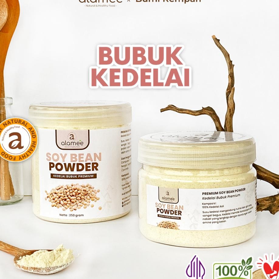 

Alamee Soy Milk Bean Powder Bubuk Susu Kacang Kedelai Murni Tinggi Protein Tanpa Gula 250Gr