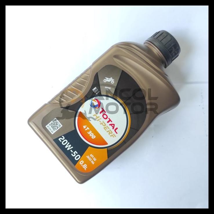 BEST DEAL TOTAL OLI MESIN ENERGIES HI-PERF 300 OLI MOTOR 4T BEBEK 20W50 800ML 