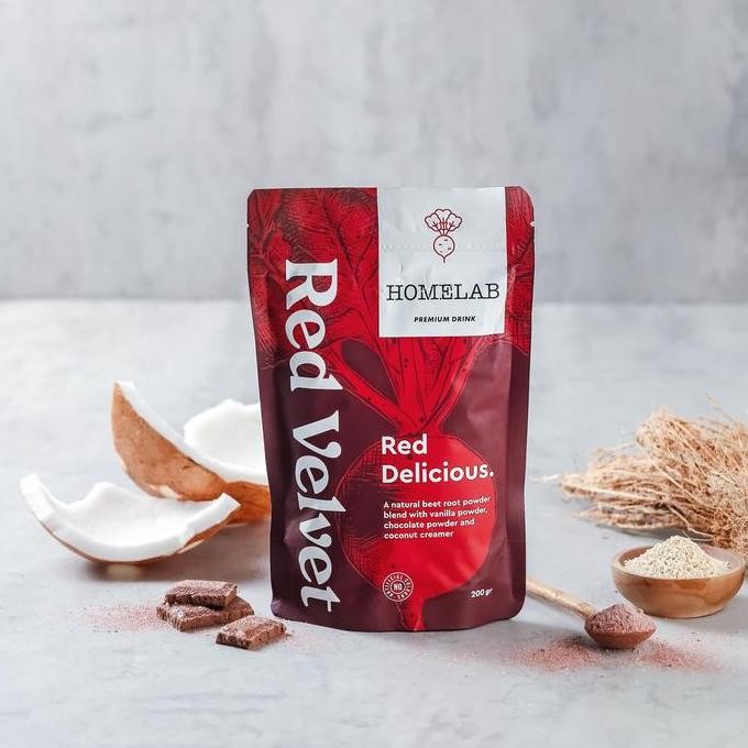 

Original Bubuk Minuman Red Velvet Latte Homelab 200g | Premium Powder Drink
