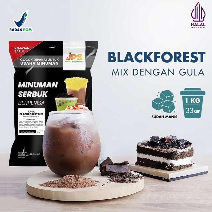 

Original JPS Bubuk Minuman Blackforest Mix Instan Dengan Gula 1Kg