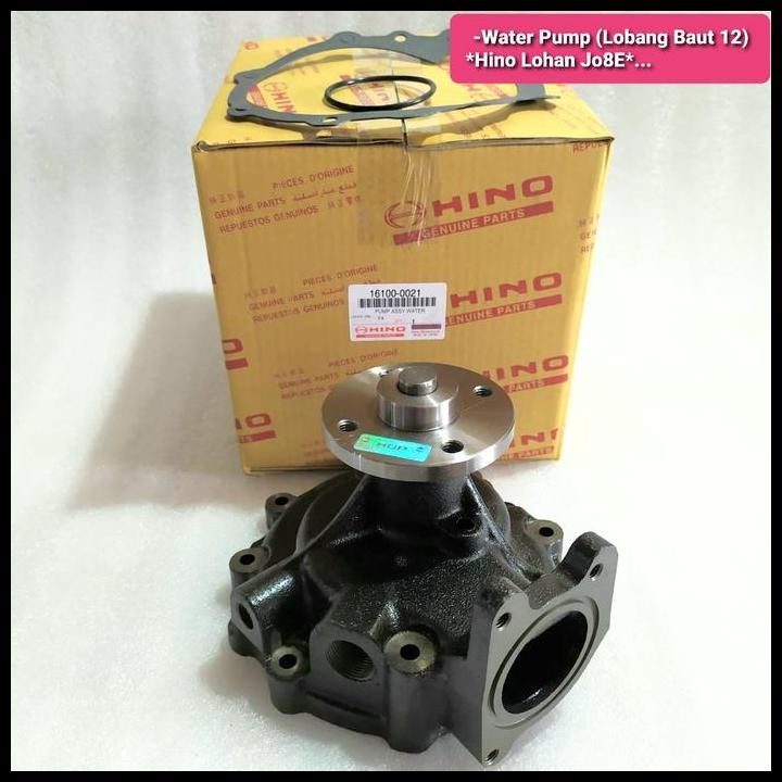 HOT DEAL HINO LOHAN JO8E WATER PUMP (LOBANG BAUT 12) 16100-0021/E0021 