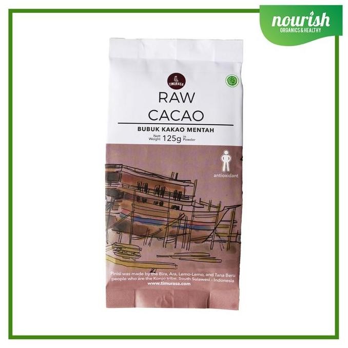 

Original Timurasa Organic Raw Cacao Powder 125gr - Bubuk Cokelat Organik Premium