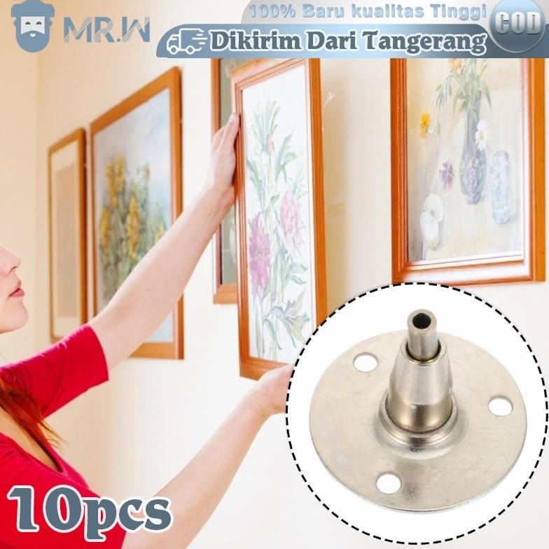 Gantungan Atas 10pcs Bracket Rak Ambalan Gantungan Kaca Kawat Seling Sling Baja 2mm