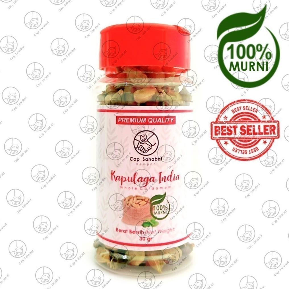 

Cap Sahabat - Kapulaga India Botol Premium / Cardamom Pods Nugi
