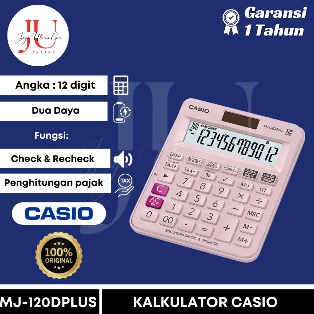 

Kalkulator Casio MJ 120D / MJ 100D PLUS CHECK CORRECT RB2