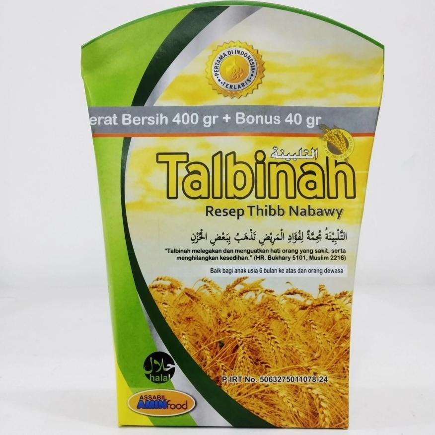 

Tepung Gandum Talbinah Talbina 400gr + 40gr - Resep Thibbun Nabbawy Untuk Penyakit Pencernaan Maag Kronis GERD | Obat Magh Nugi