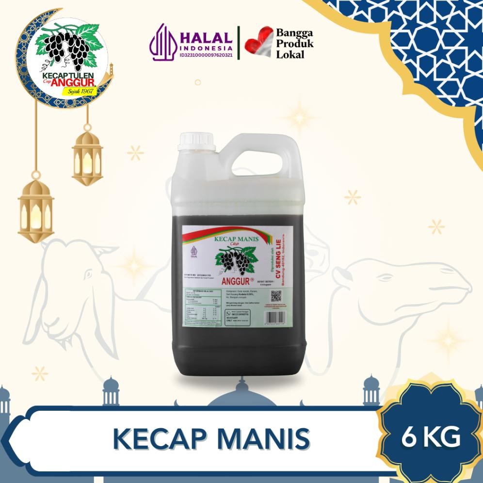 

Cap Anggur Kecap Manis Reguler 6kg Jeriken Kental Nugi