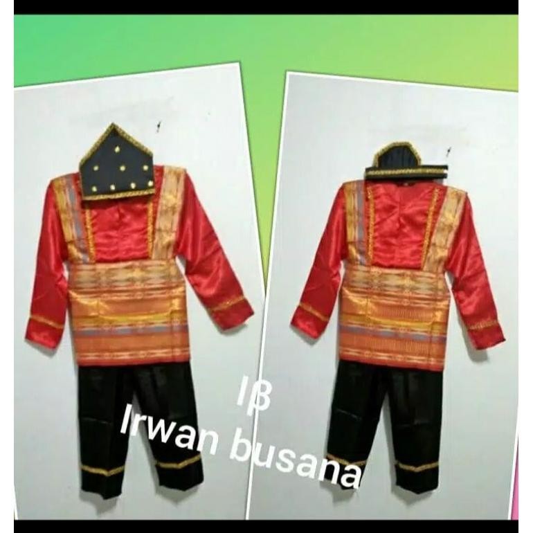 Baju adat Aceh - tari Saman - stelan baju adat Aceh anak - dewasa