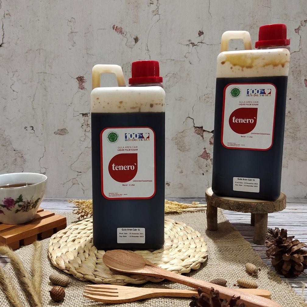 

Gula Aren Cair ASLI - Merk TENERO - Kualitas Super - 1 L (1, 3 Kg) Nugi