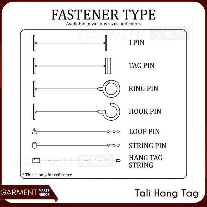 

Terlaris - Lock Pin Tali Merek Arrow Loop Pin Tali Hang Tag 1000 Pcs