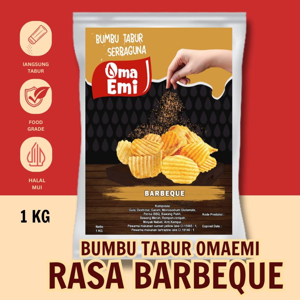 

Bumbu Tabur Barbeque OmaEmi Halal 1 Kg Nugi