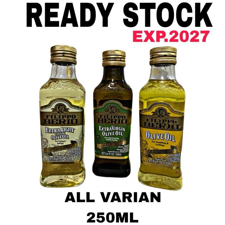 

Filippo Berio 250 ml Extra Virgin / Extra Light / Extra Pure Olive Oil (Minyak Zaitun Murni) 250ml Nugi