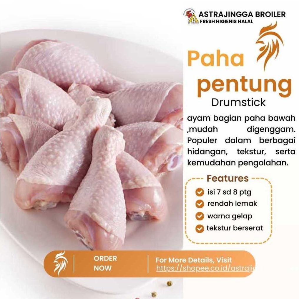 

Paha pentung drumstick isi 6 - 10 potong 1kg astrajingga broiler Nugi