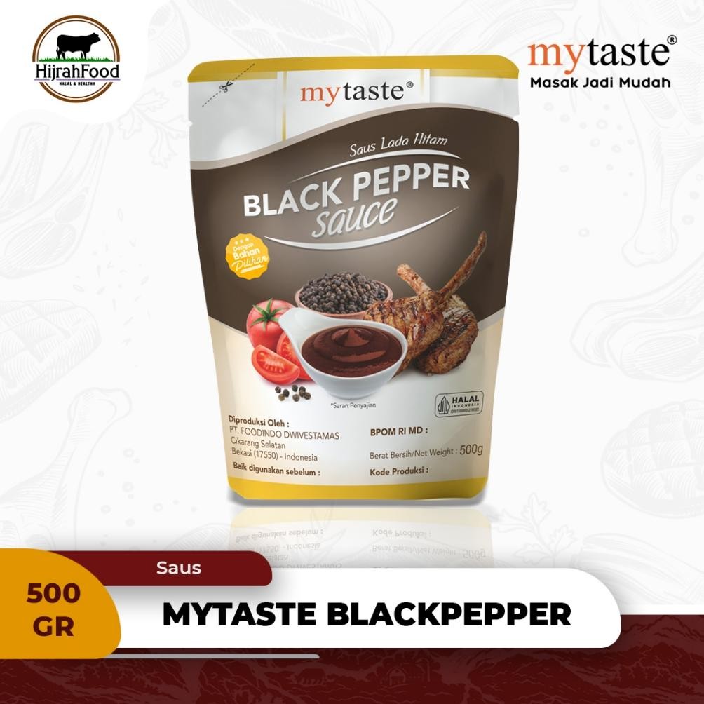 

MyTaste Black Pepper Sauce Saus Lada Hitam Dengan Bahan Pilihan 500gr Nugi