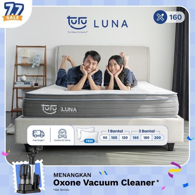 Kasur Busa Premium TURU LUNA Plush Top Natural Latex ukuran 160x200