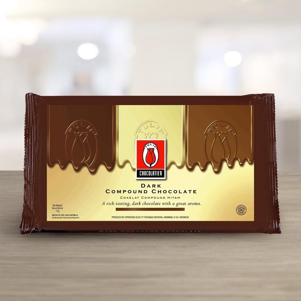 

Tulip Chocolatier Dark Compound Chocolate 1Kg Nugi