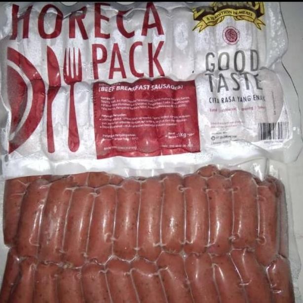 

Sosis Sapi Ayam Bernadi Valeu Pack Halal 1kg Nugi