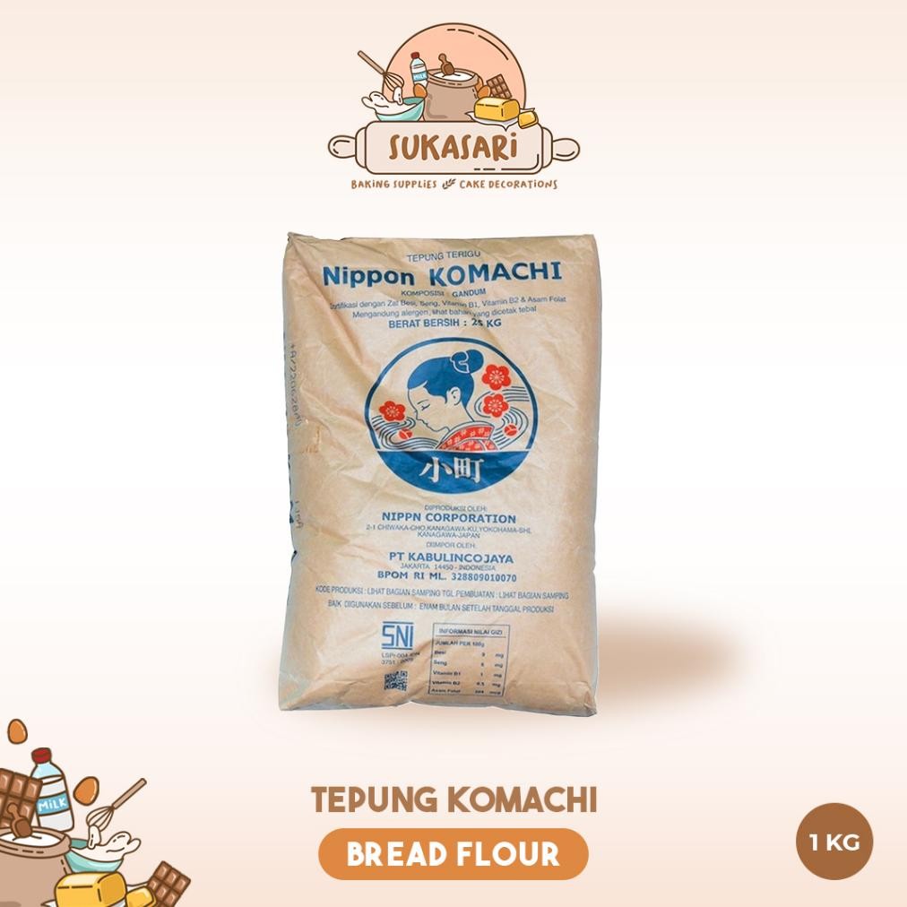 

Sukasari - Tepung Komachi 1kg Repack / Bread Flour Tepung Terigu Nugi