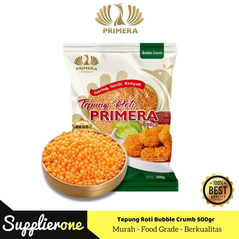 

Primera Tepung Roti Bubble Crumb / Bubble Crumb / Buble Crumb Untuk Nugget / Crumble Topping / Tepung Panir Bubble Crumb / Bubble Crumb Nugi