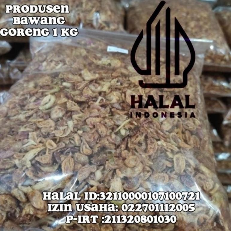 

Bawang Goreng Brebes 1kg Grade B Manis Gurih Nugi